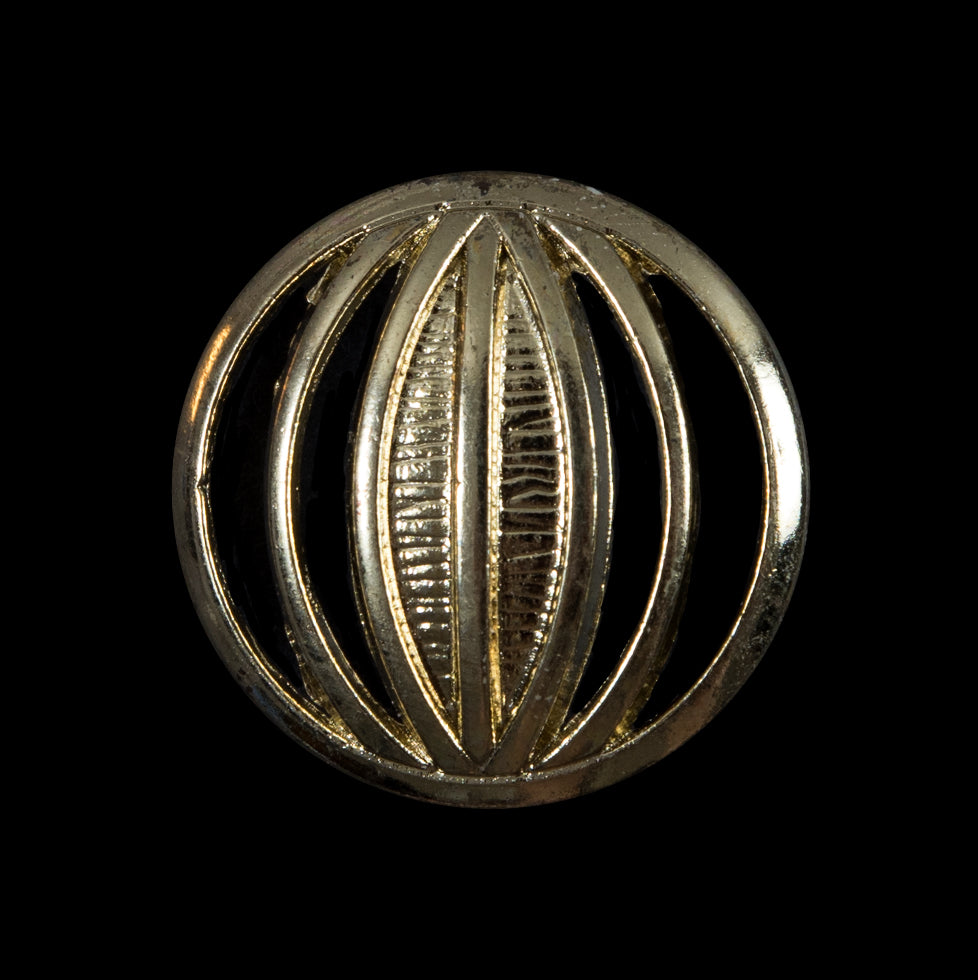 Decorative Gold Metal Button - 40L/25.5mm - Joann Fabrics