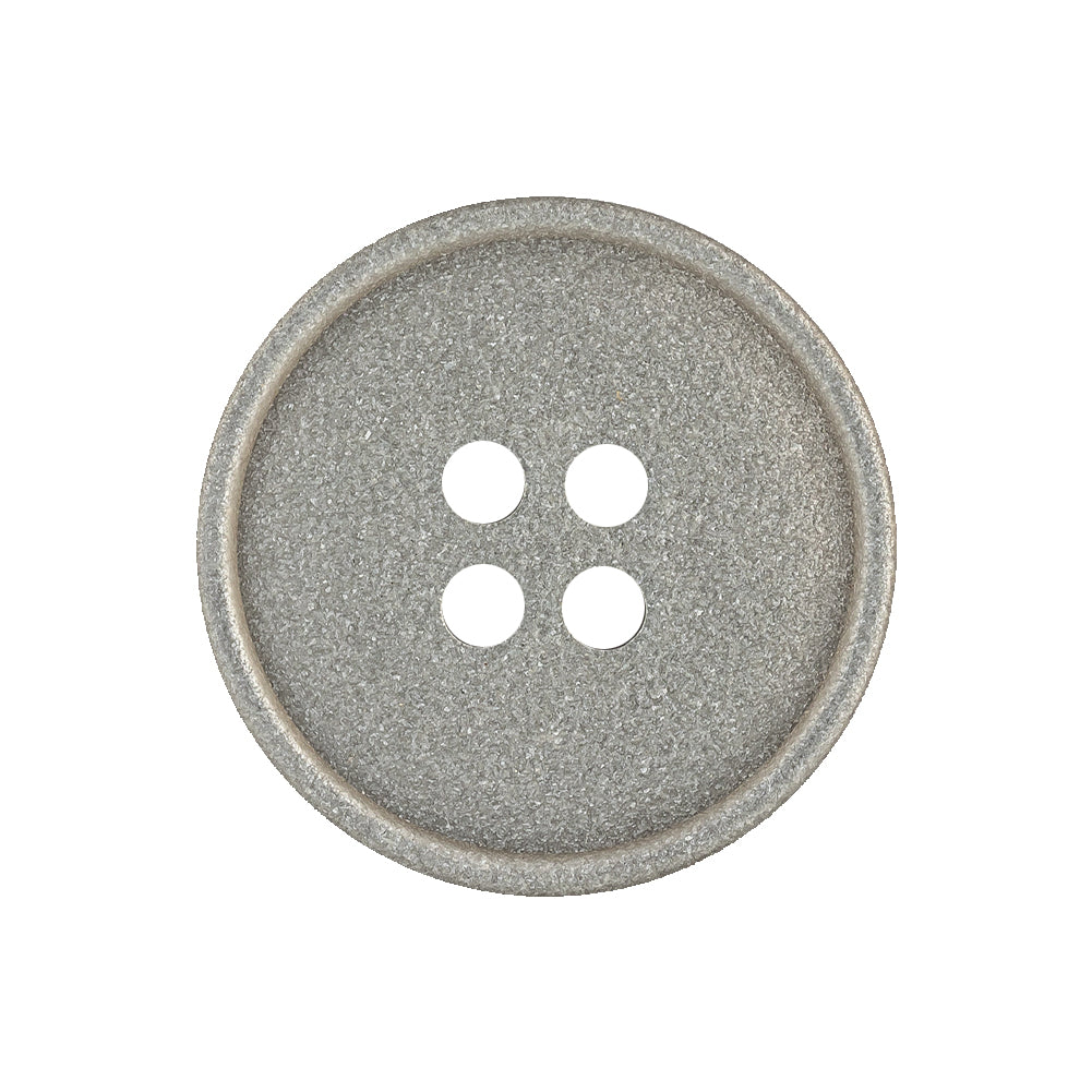 Italian Light Satin Gray Speckled Narrow Rim 4-Hole Button - 40L/25.5mm - Joann Fabrics