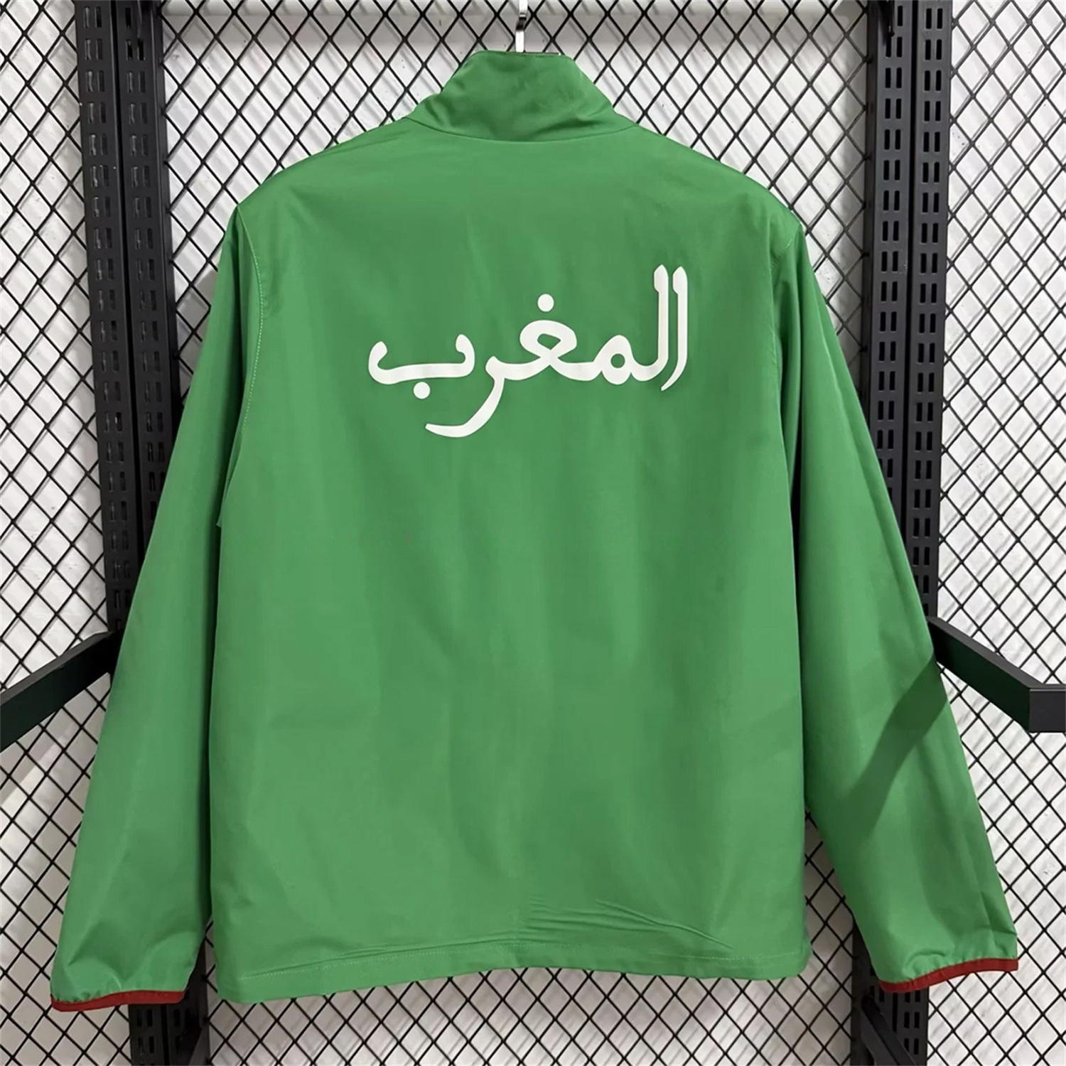 Morocco 2026 Pre-Match Double Sided Reversible Windbreaker - Red - UnitedFutballJersey