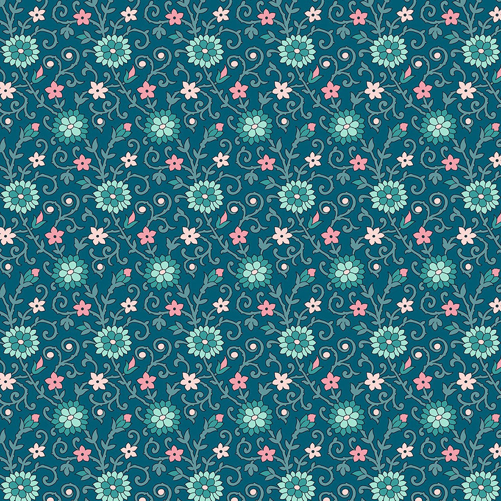 Liberty Art Fabrics Green Manor Park Lasenby Quilting Cotton - Joann Fabrics
