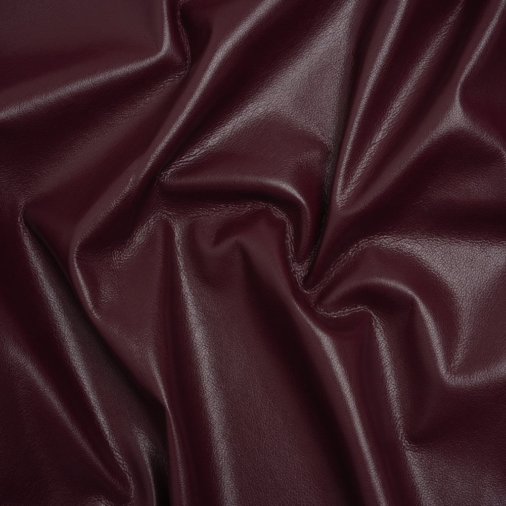 Buttery Faux Leather with Brushed Suede-like Backing - Burgundy - Veronica Collection - Joann Fabrics