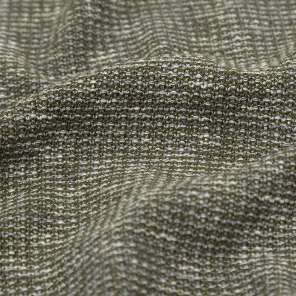 Italian Olive and White Heathered Stretch Knit - Joann Fabrics