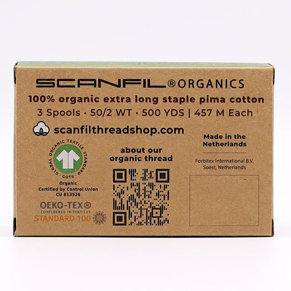 SCANFIL® 50wt Organic Pima Cotton Thread Trio Set - 3ct 500yd Spools - Tan Shades - Joann Fabrics