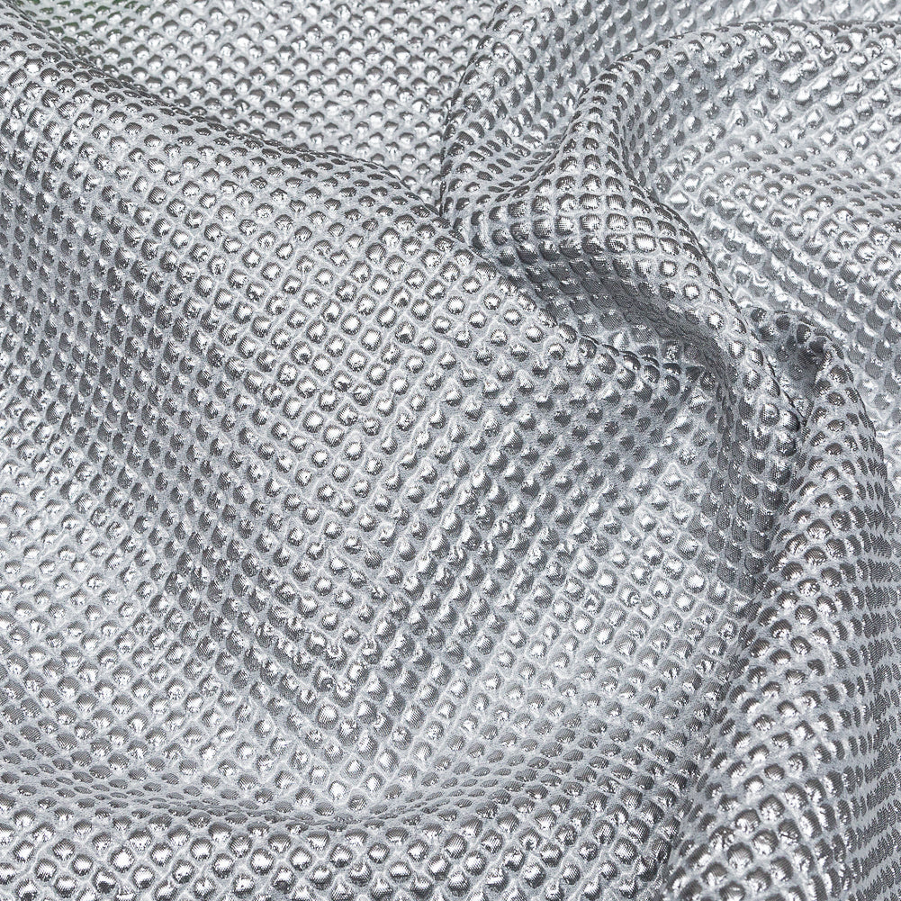 Marylin Metallic Silver Diamond Quilted Brocade - Joann Fabrics