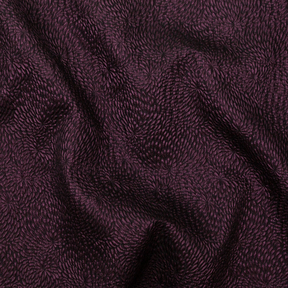 Metallic Aubergine Floral Double-Layer Organza Brocade - Joann Fabrics