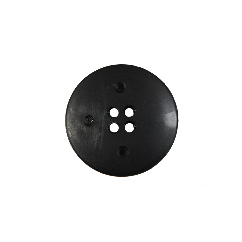 Italian Black Plastic 4-Hole Button - 32L/20mm - Joann Fabrics