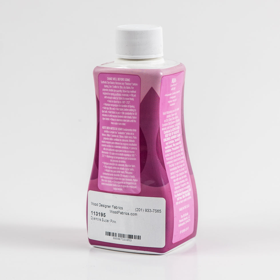 Rit DyeMore Synthetic Fiber Dye - Super Pink - 7oz Bottle - Joann Fabrics