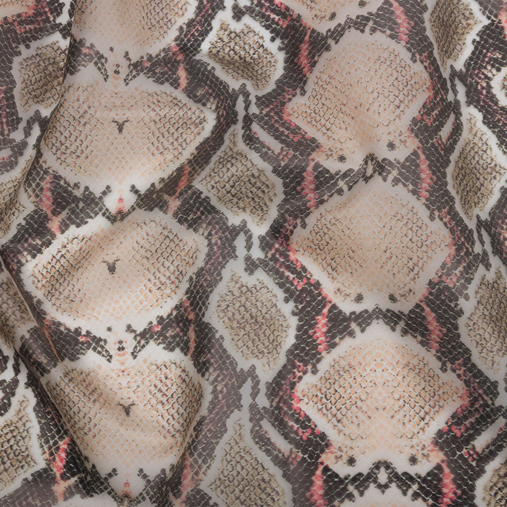 Brown, Black and Red Snakeskin Lightweight Translucent Vinyl - Joann Fabrics