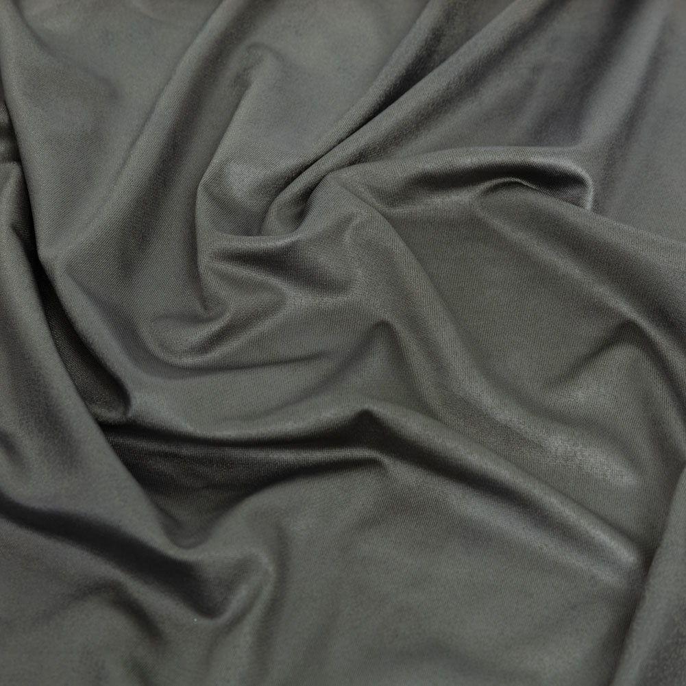 Faux Leather Foil Stretch Polyester Knit - Olive Cloud Textured - Vanessa Collection - Joann Fabrics