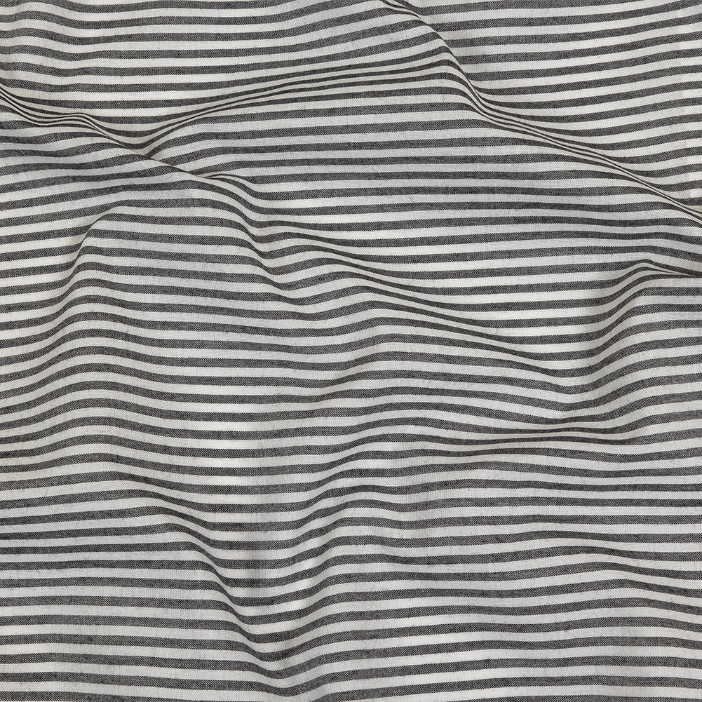 Black and White Railroad Stripes Cotton and Polyester Woven - Joann Fabrics