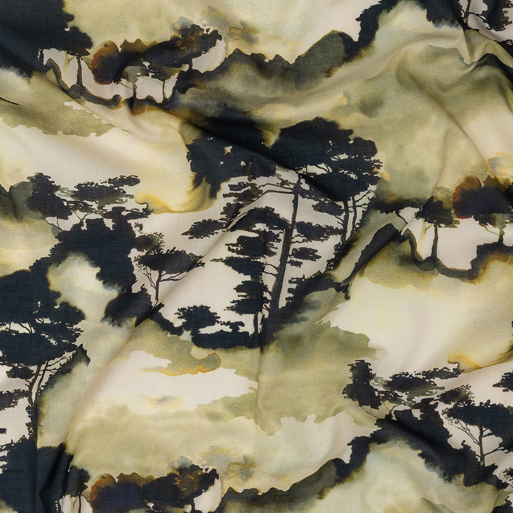 Cotton Voile - Watercolor Trees - Spectral Canopy Print - Mood Exclusive Rio Collection - Joann Fabrics