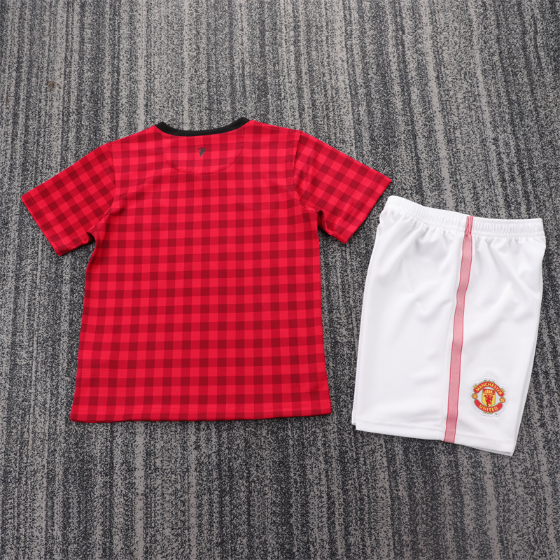 2012/2013 Retro Manchester United Home Football Shirt 1:1 Thai Quality Kids Size