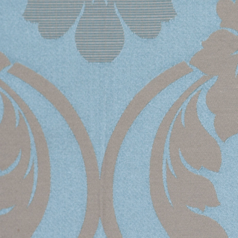 Oil Blue Floral Damask-Pattern Satin Jacquard - Joann Fabrics