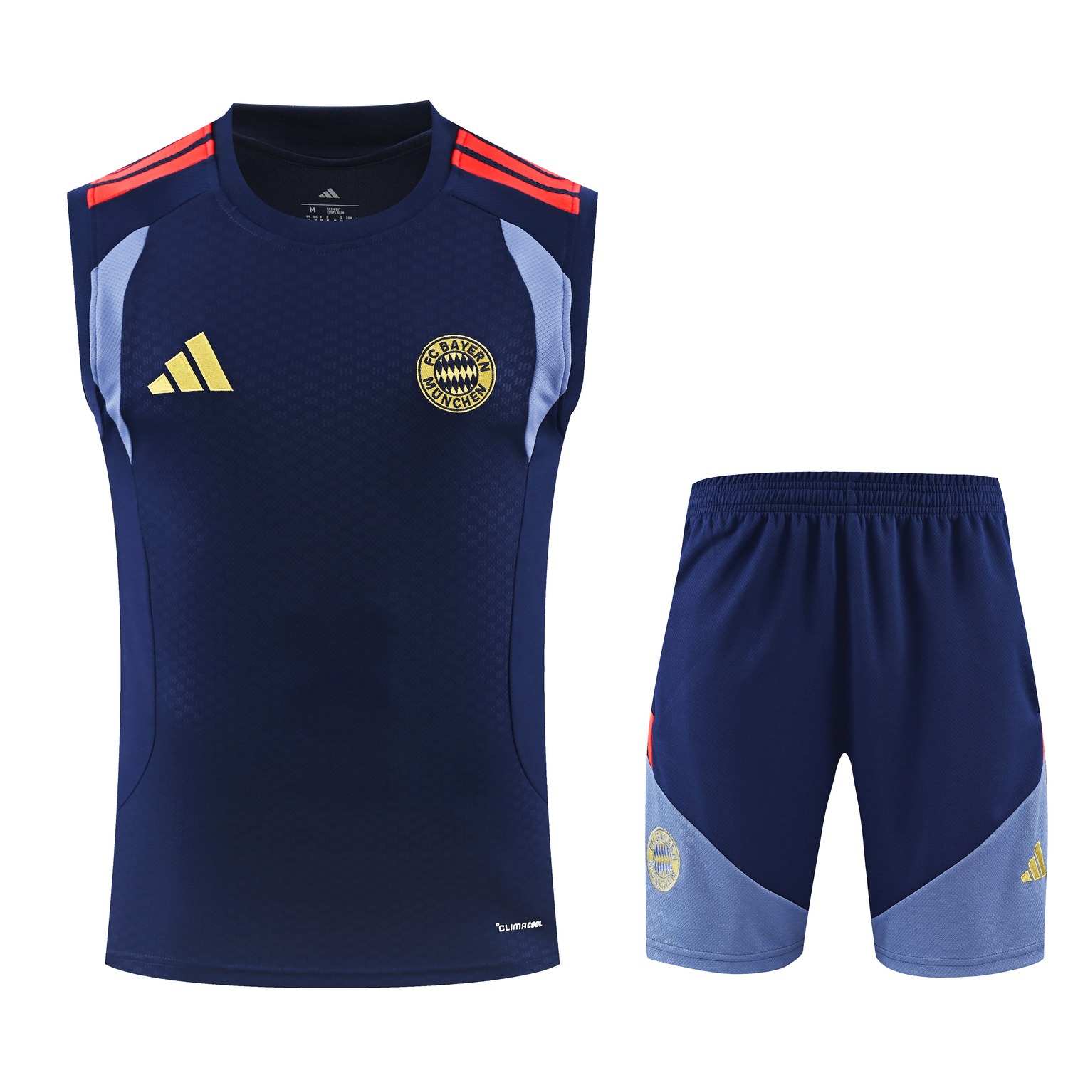 Bayern Munich 26-27 Vest Training Set - Deep Blue Vest and Shorts - UnitedFutballJersey