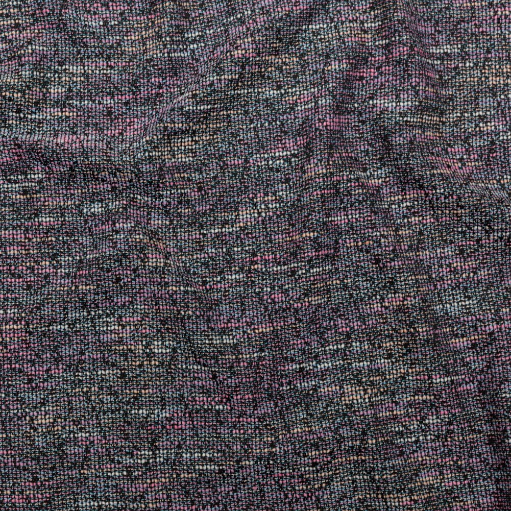 Black, Orchid Smoke and Blue Fog Slubbed Polyester Tweed - Joann Fabrics
