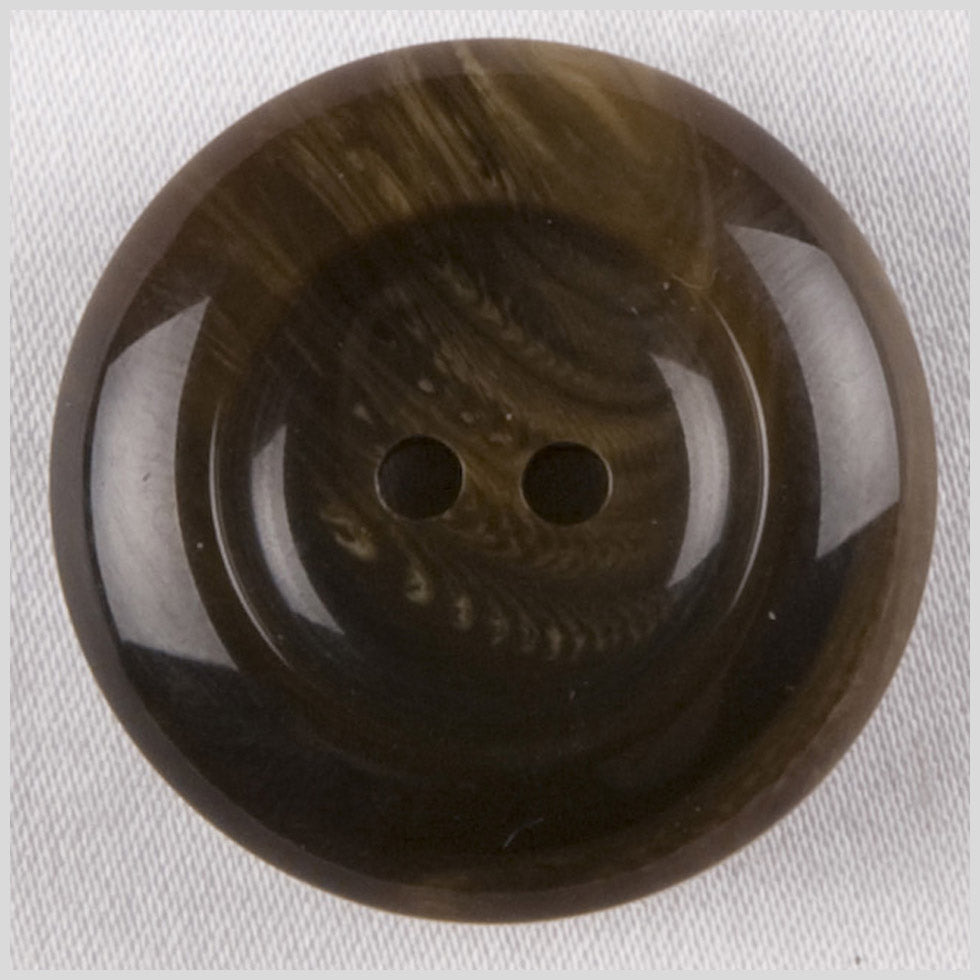Plastic 2-Hole Button - 36L/23mm - Dark Brown and Taupe Swirls - Joann Fabrics