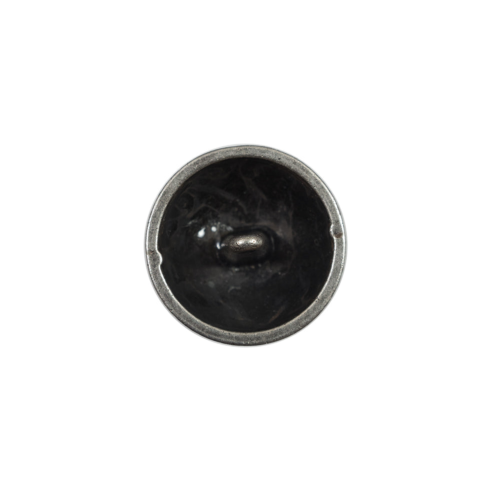 Italian Silver Metal Crest Button - 24L/15mm - Joann Fabrics