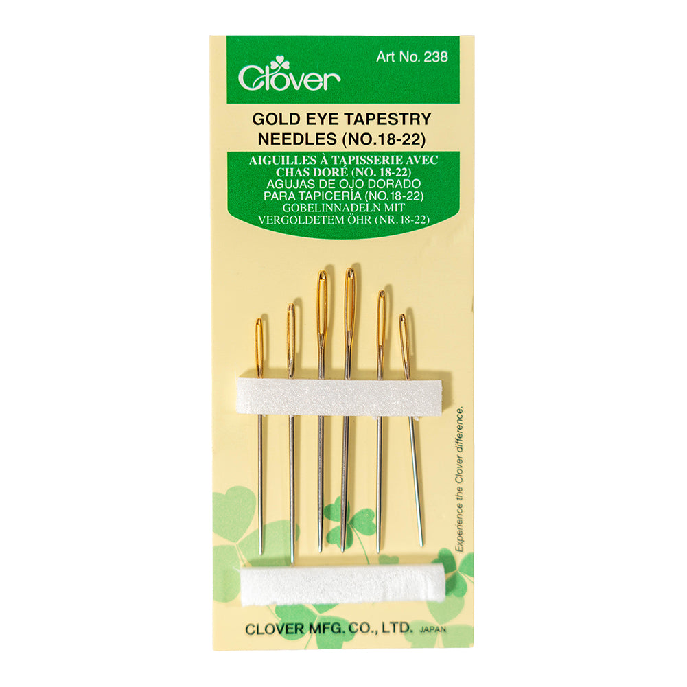 Clover Gold Eye Tapestry Needles - Sizes 18-22 - 6 ct - Joann Fabrics