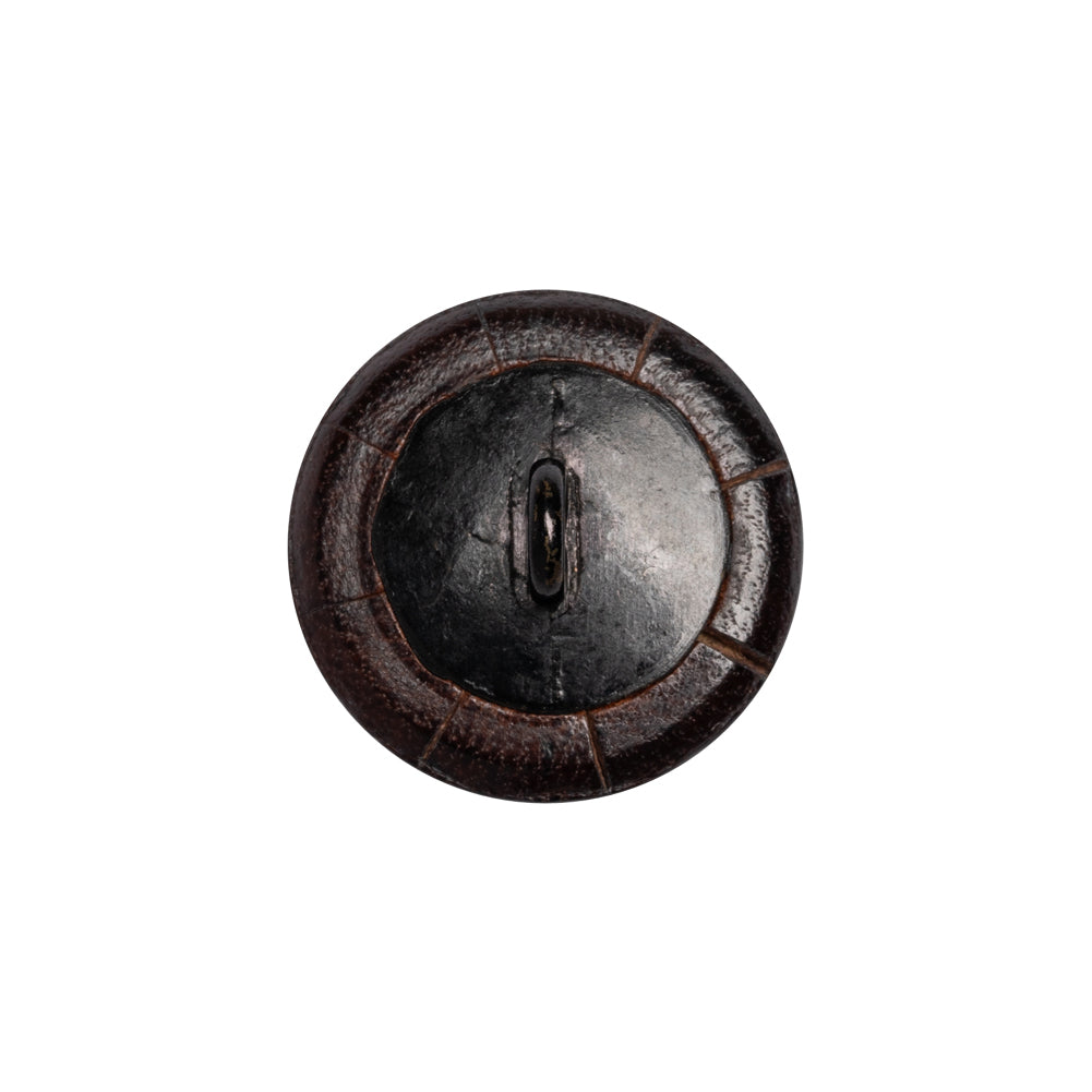 Italian Brown Flat Top Leather Shank Back Button - 32L/20mm - Joann Fabrics