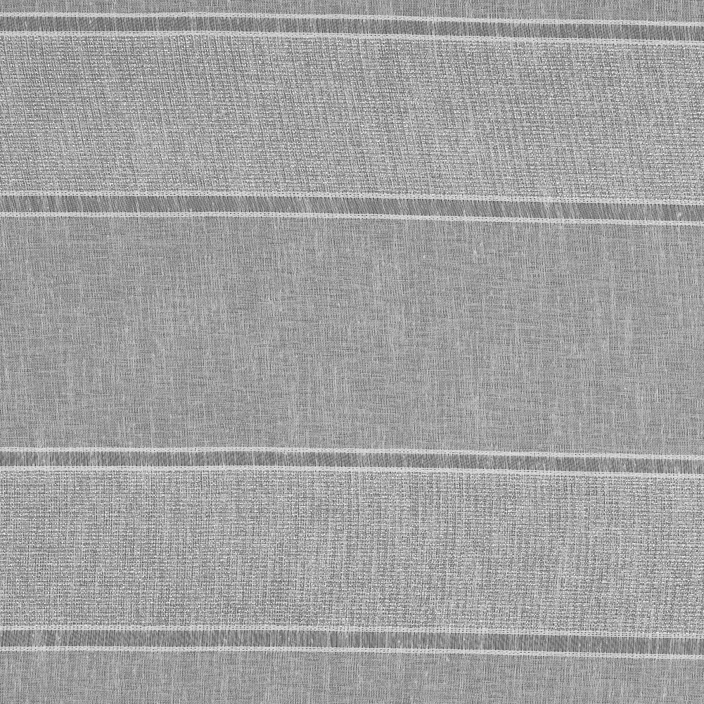White and Metallic Silver Awning Striped Drapery Sheer - Joann Fabrics