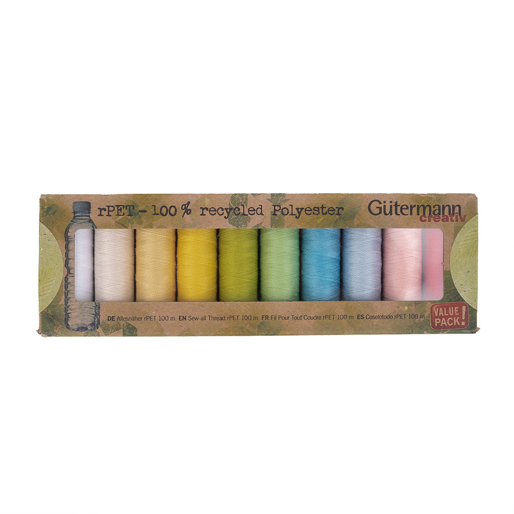 Gutermann Recycled Polyester Thread Set 10ct - Pastel Shades - Joann Fabrics