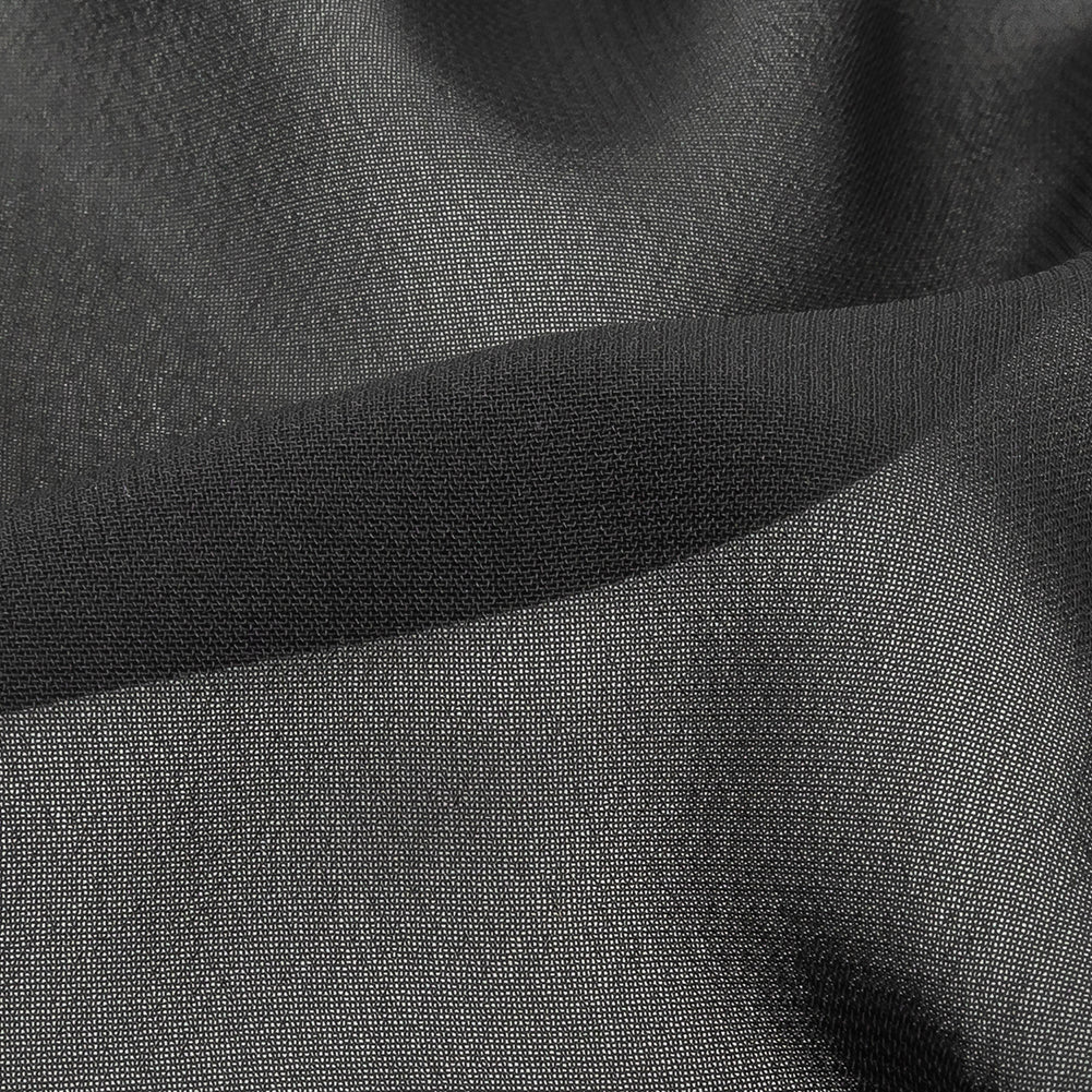 Famous Australian Designer Black Polyester Georgette - Joann Fabrics