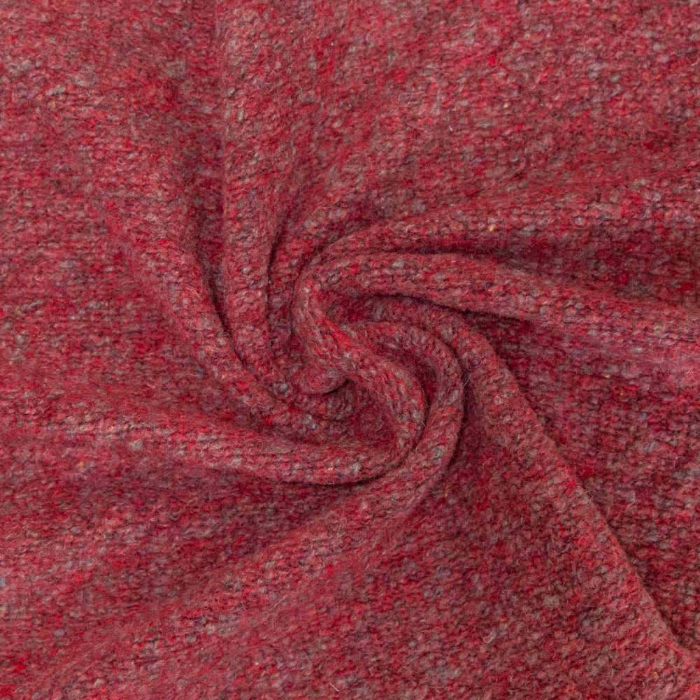 Italian Red and Gray Marbled Chunky Wool Knit - Joann Fabrics
