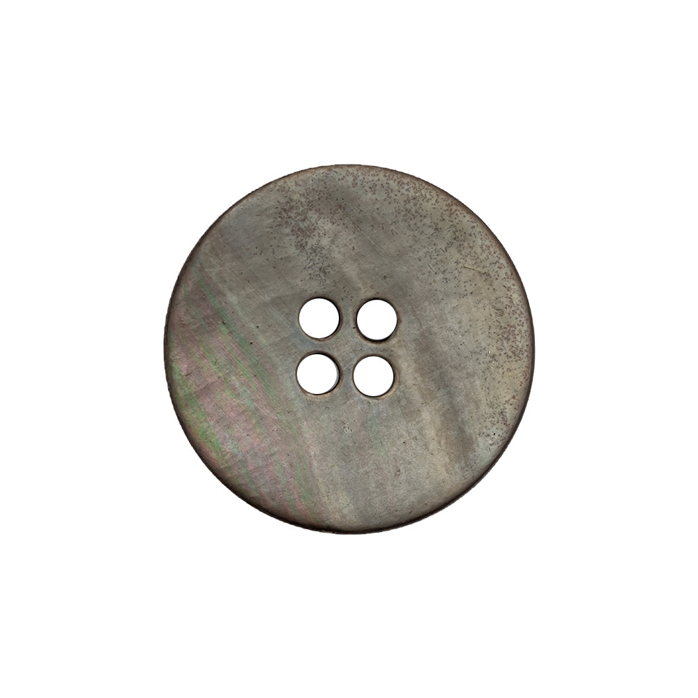 Italian Charcoal Gray, Green and Magenta Iridescent 4-Hole Tire Rim Shell Button - 36L/23mm - Joann Fabrics