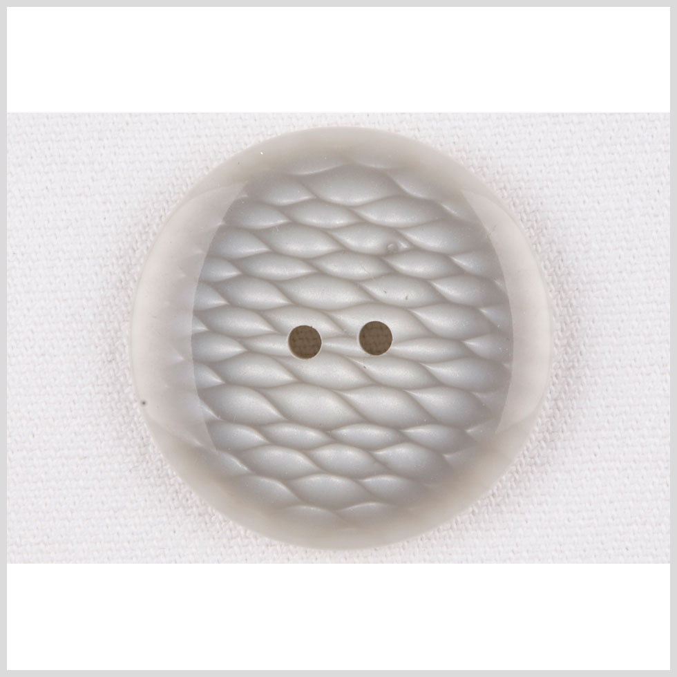 Plastic 2-Hole Button - 44L/28mm - Gray and White Fish Scales - Joann Fabrics