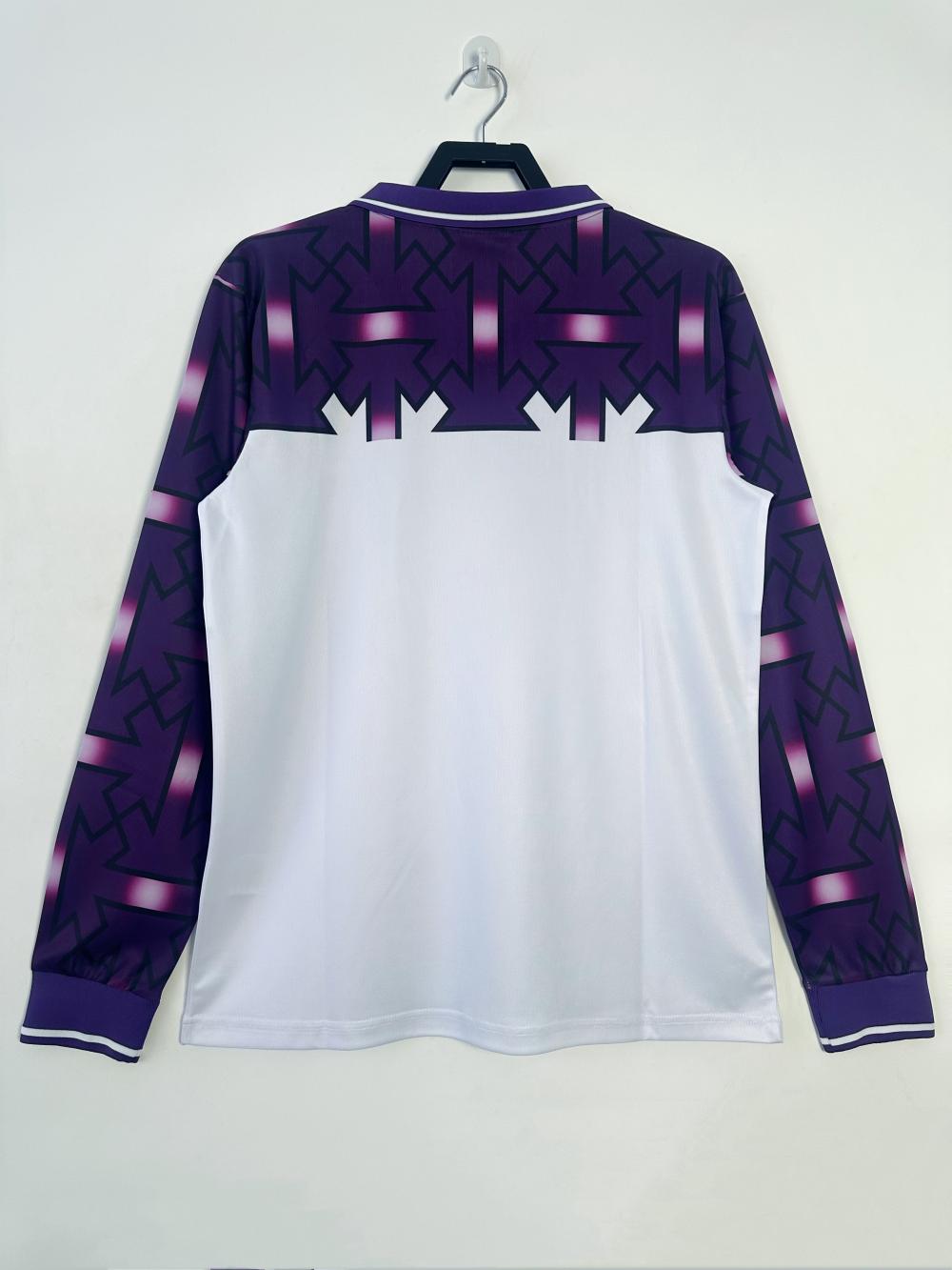 1992/1993 Retro Long Sleeve Fiorentina Away Soccer Jersey 1:1 Thai Quality