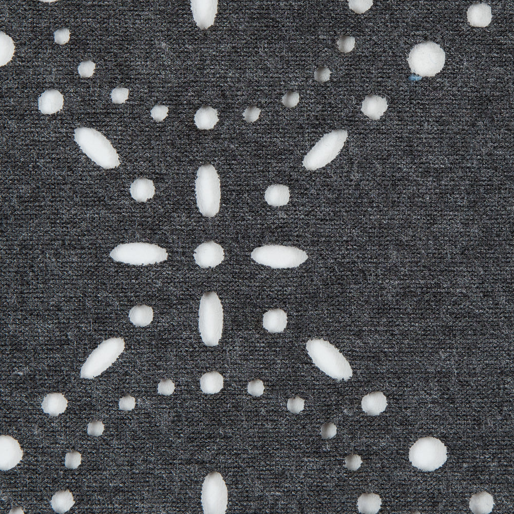 Italian Dark Gray Laser-Cut Jersey - Joann Fabrics