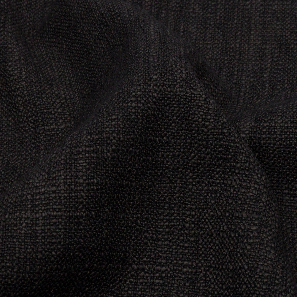 Soft Textured Recycled Polyester Drapery Woven - Onyx - British Imported - Joann Fabrics