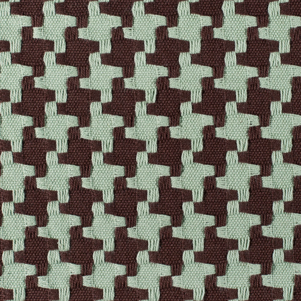 Chocolate/Robin Houndstooth Woven - Joann Fabrics
