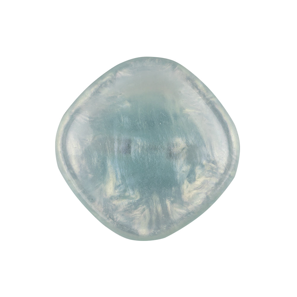 Powder Blue Iridescent Rounded Square Self Back Plastic Button - 40L/25.5mm - Joann Fabrics