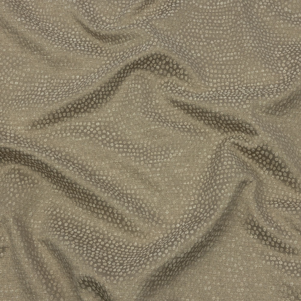 Recycled Polyester Drapery Jacquard - Latte Spotted - British Imported - Joann Fabrics