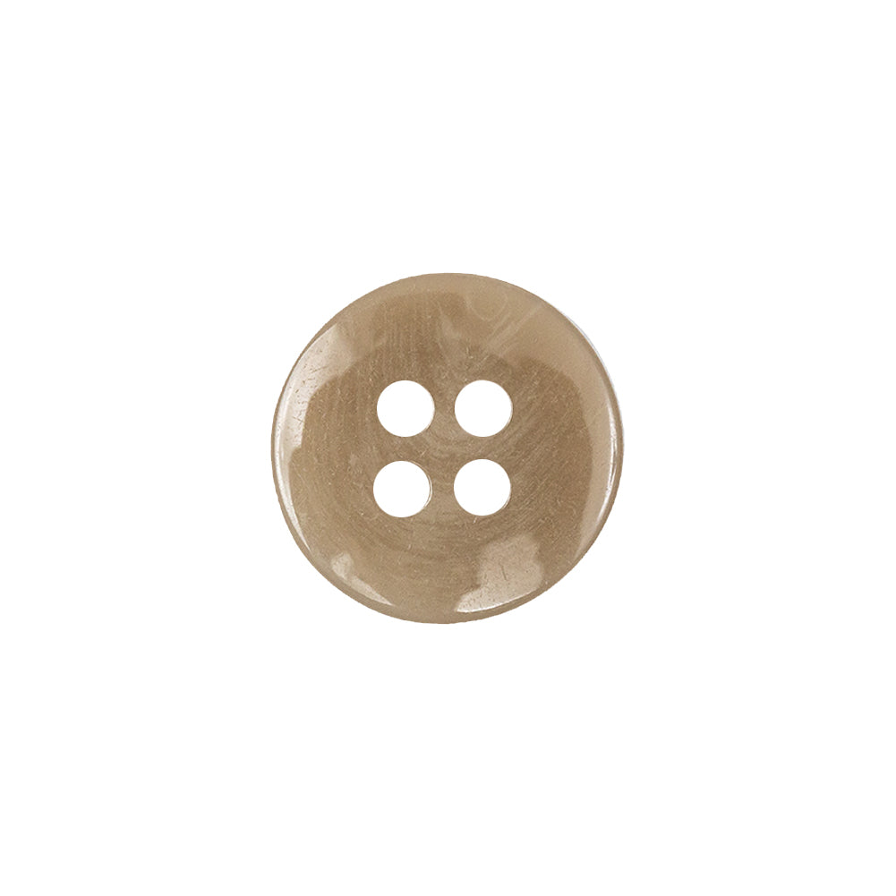 Buttermilk Beige 4-Hole Low Convex Top Plastic Button - 24L/15mm - Joann Fabrics