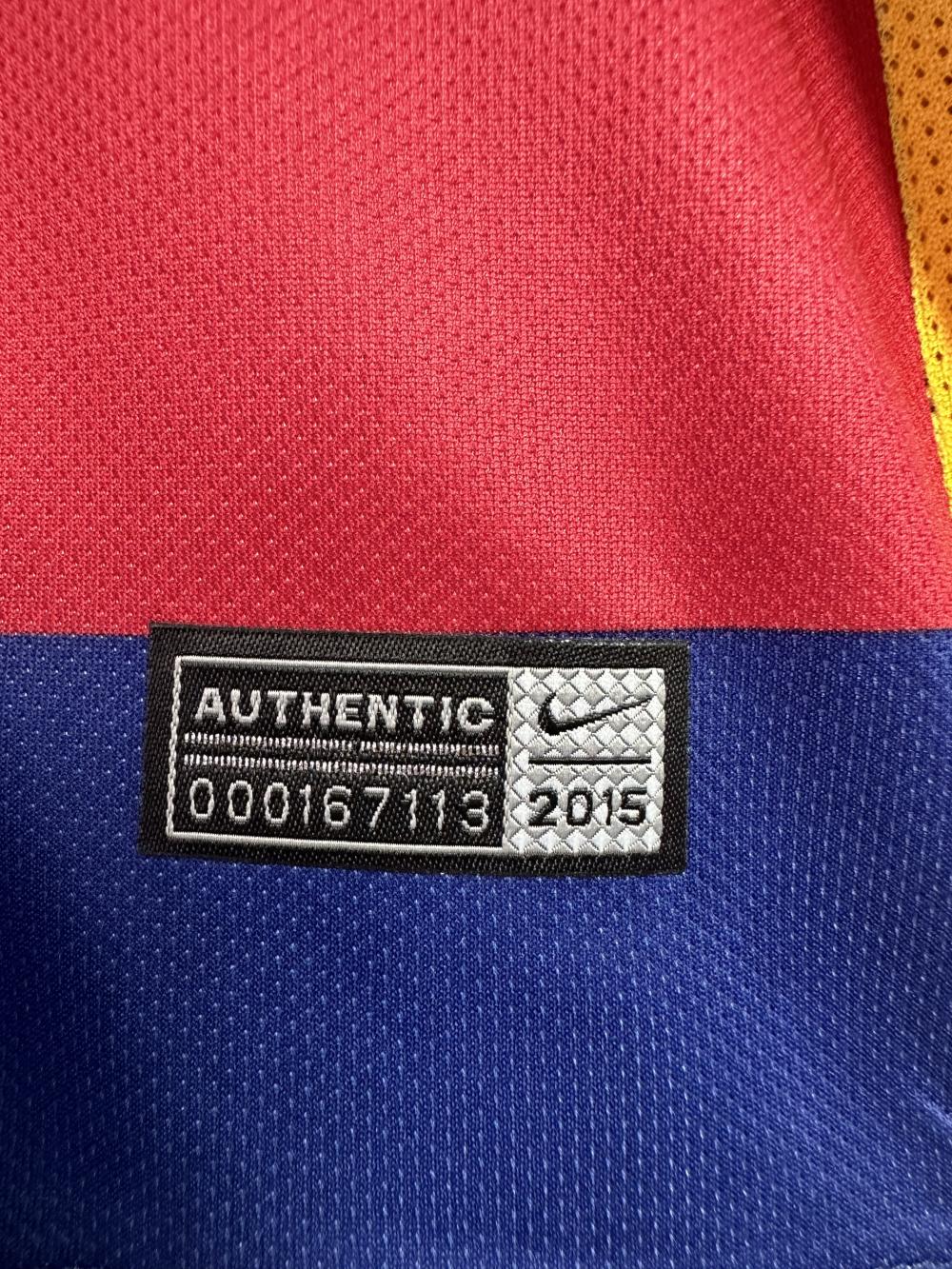 2015/2016 Retro Barcelona Home Football Jersey Long Sleeve 1:1 Thailand Quality