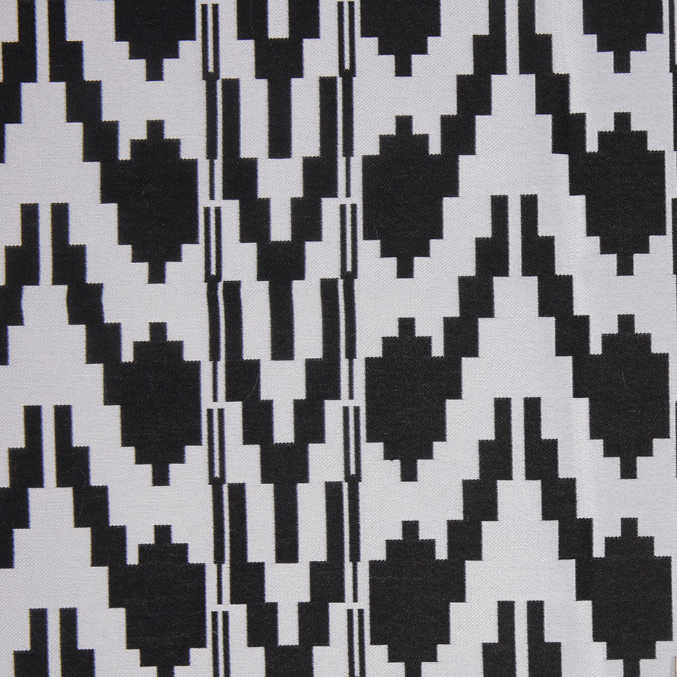 Black Geometric Polyester Brocade - Joann Fabrics