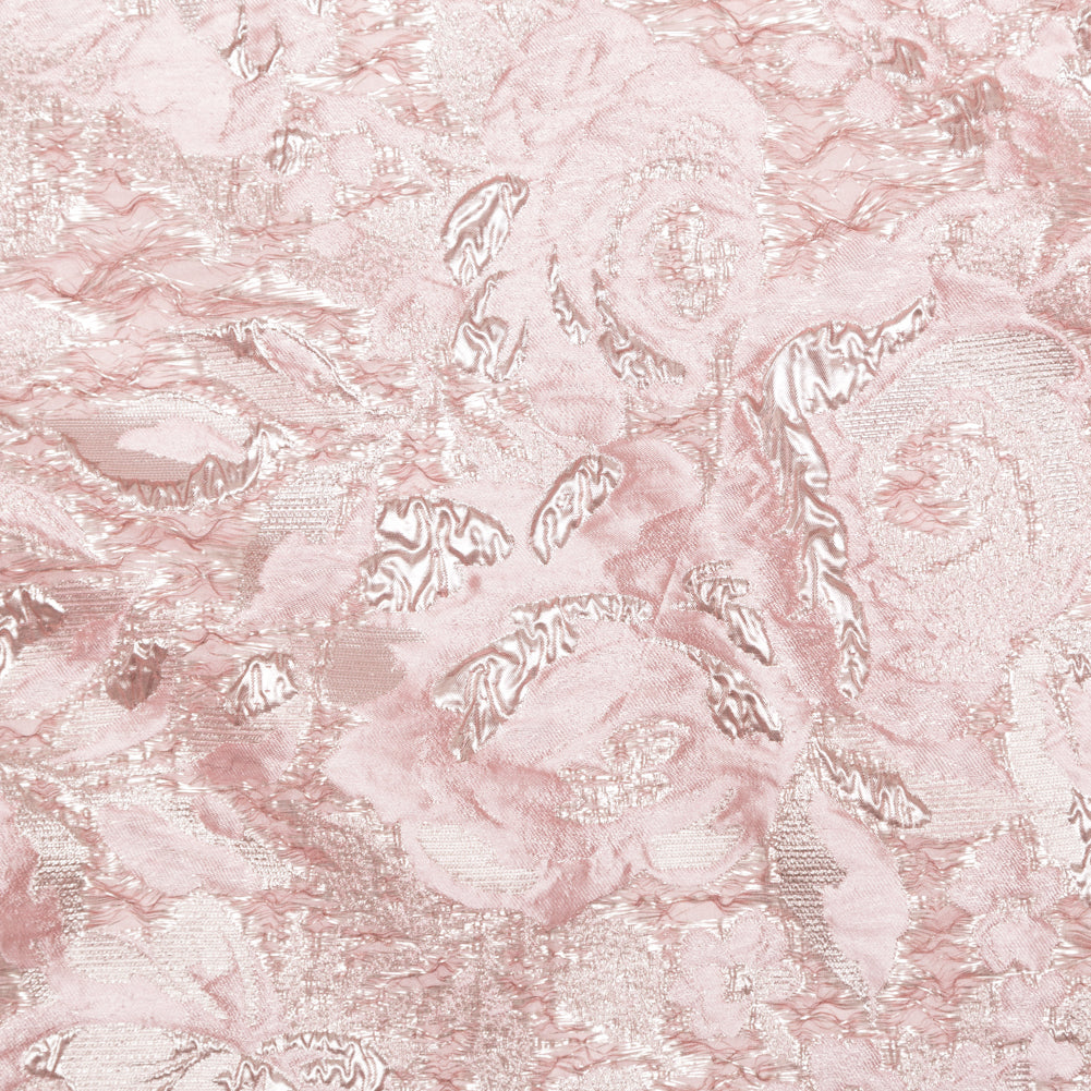 Metallic Pink Dogwood and Pink Icing Rosy Luxury Brocade - Joann Fabrics