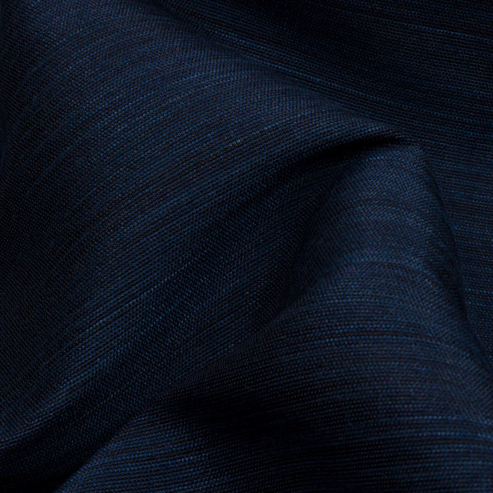 Recycled Polyester Bengaline - Navy Striations - British Imported - Joann Fabrics