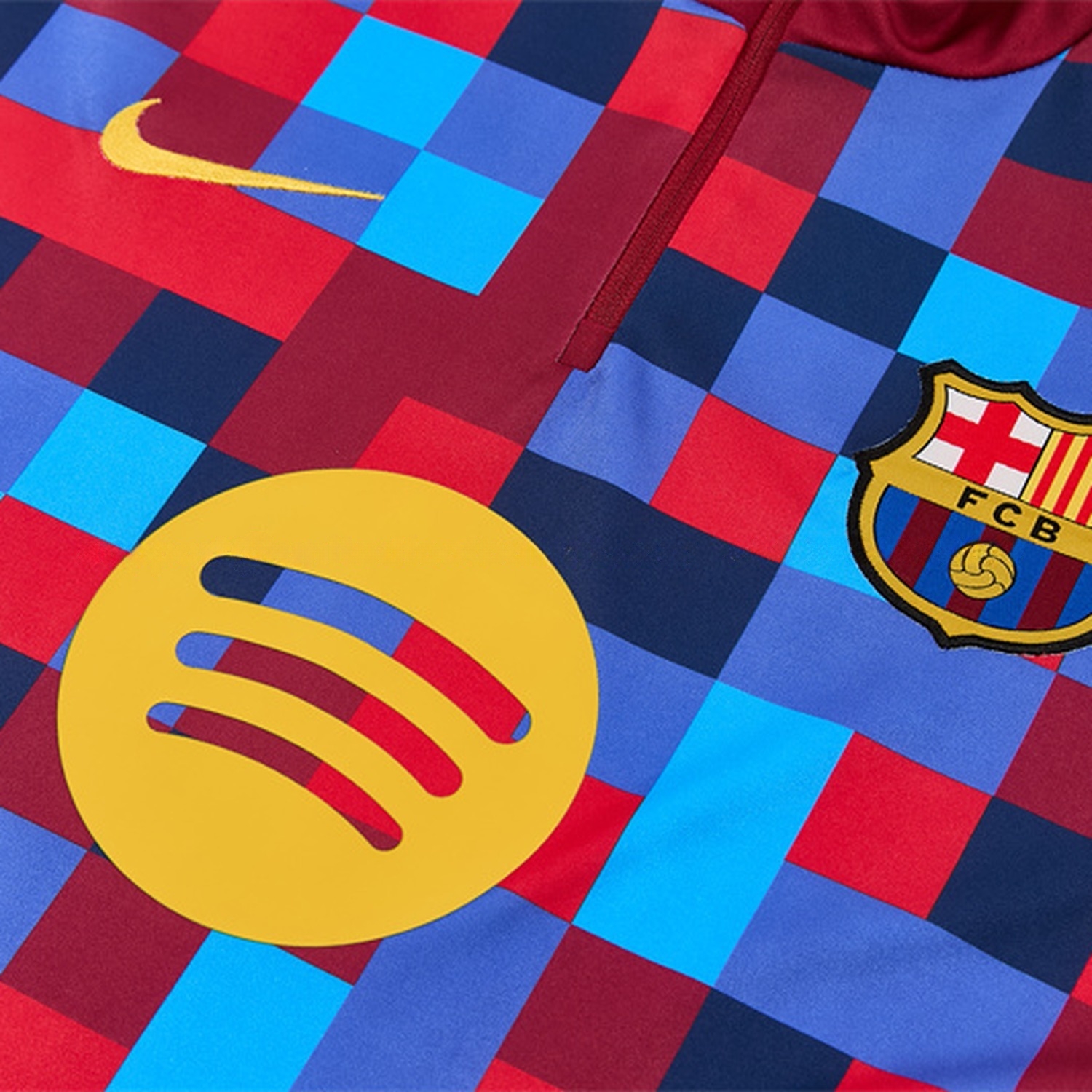 Barcelona 26-27 Kids Long Sleeve Training Set - Camouflage Top & Deep Blue Pants - UnitedFutballJersey