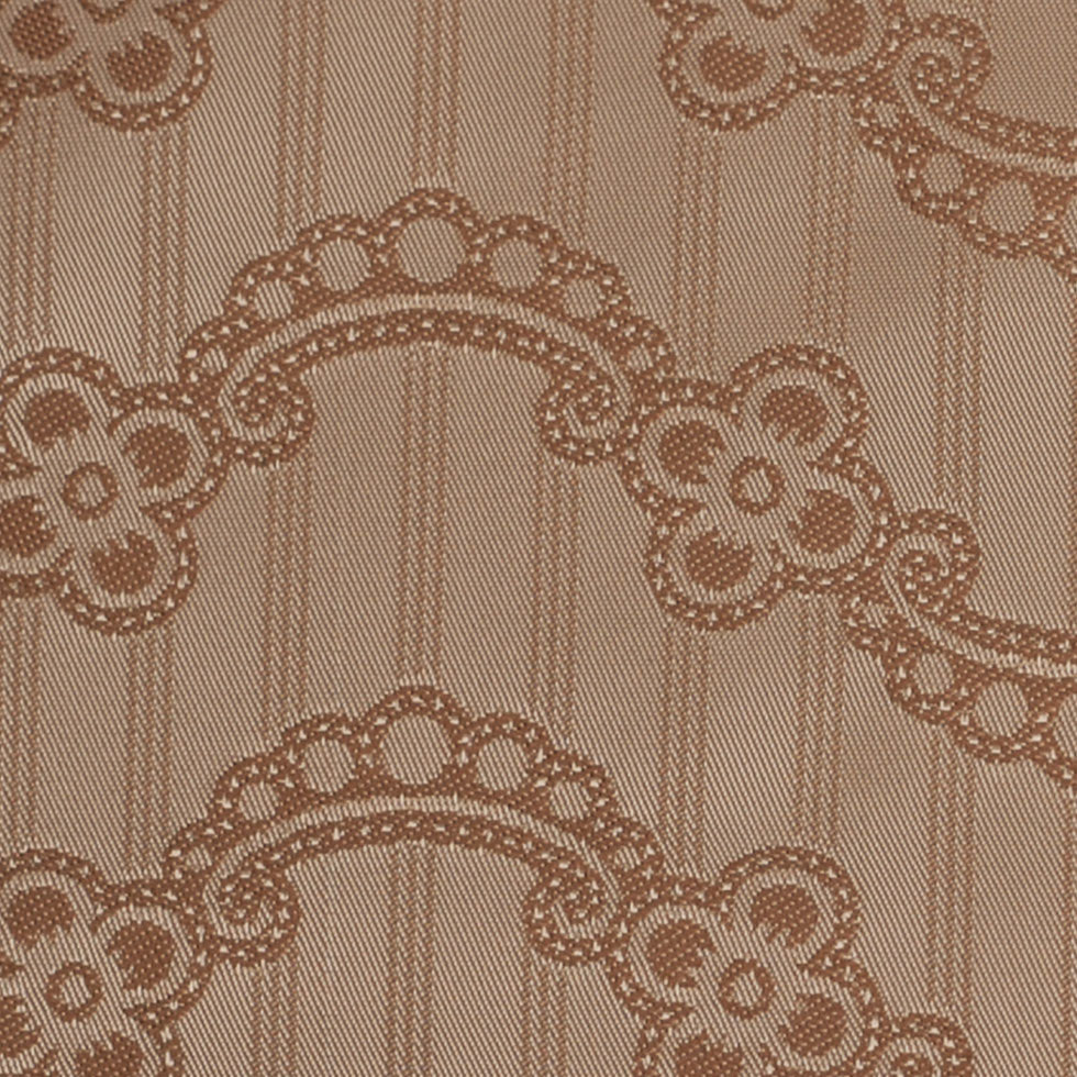 Nougat/Hazel Floral Striped Acetate Lining - Joann Fabrics