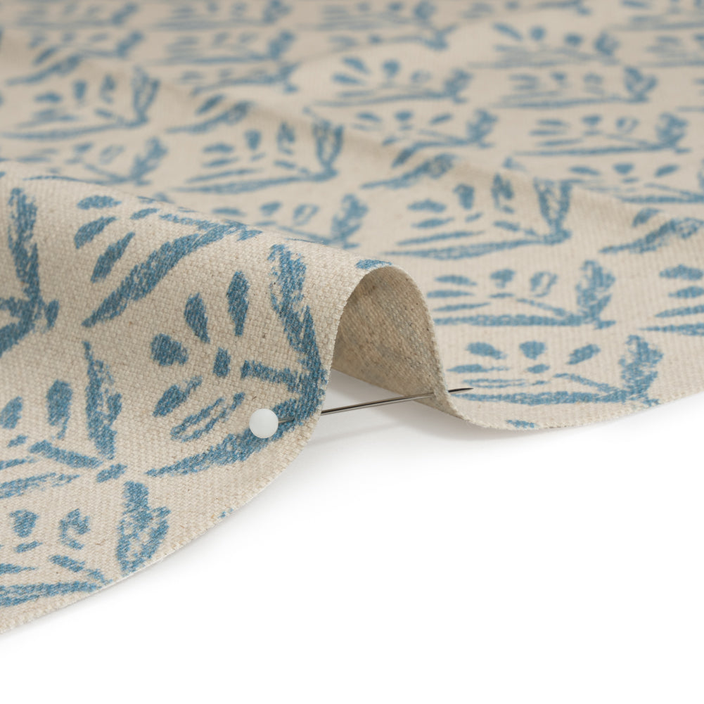 Cotton and Linen Canvas Print - Ocean Simple Flowers - British Imported - Joann Fabrics