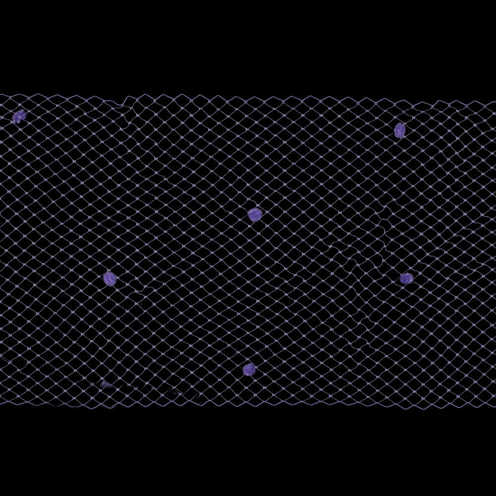 Lilac Russian Veiling with Pom Poms - 9