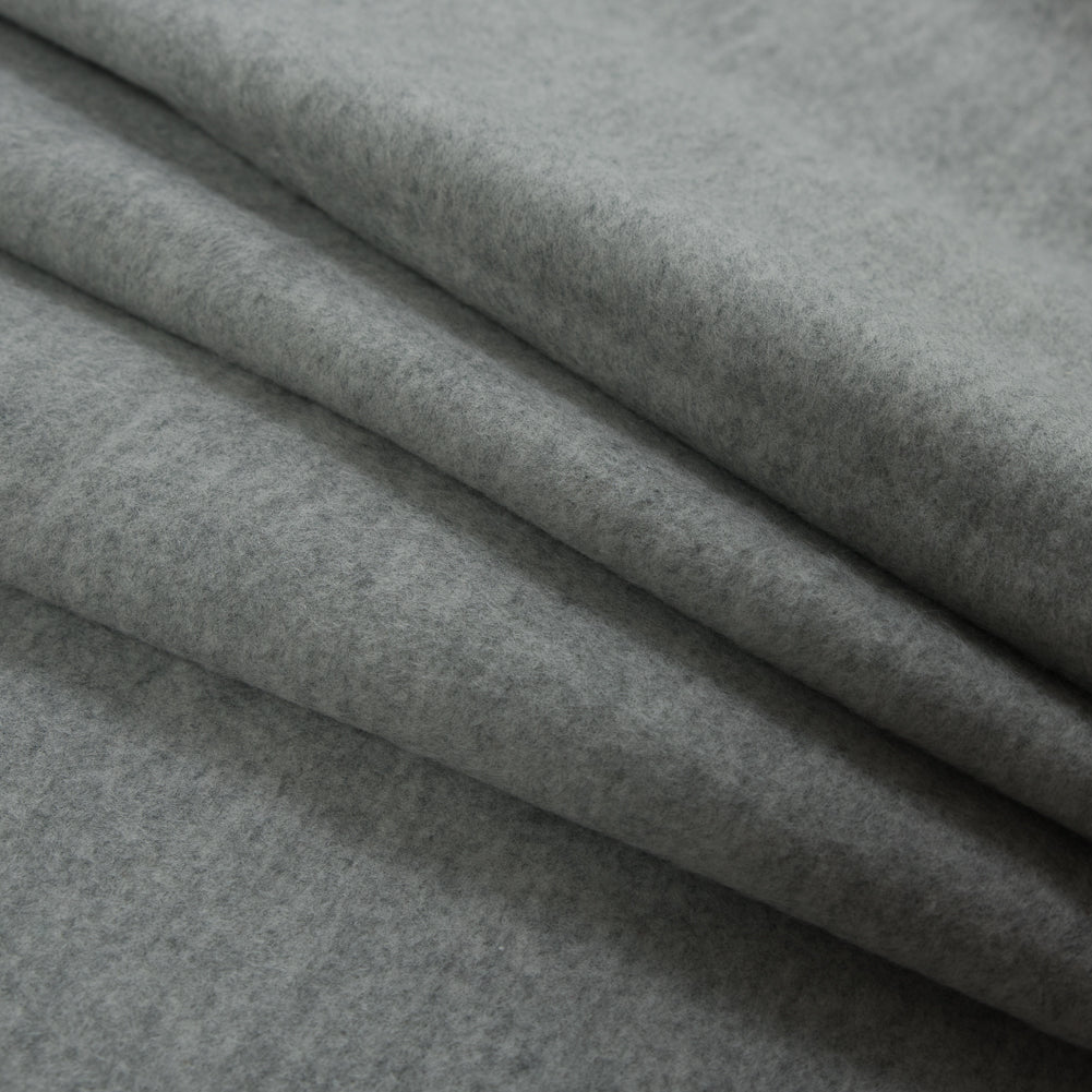 Fleece-Backed Stretch Cotton Knit - Heather Gray - Cecil Collection - Joann Fabrics