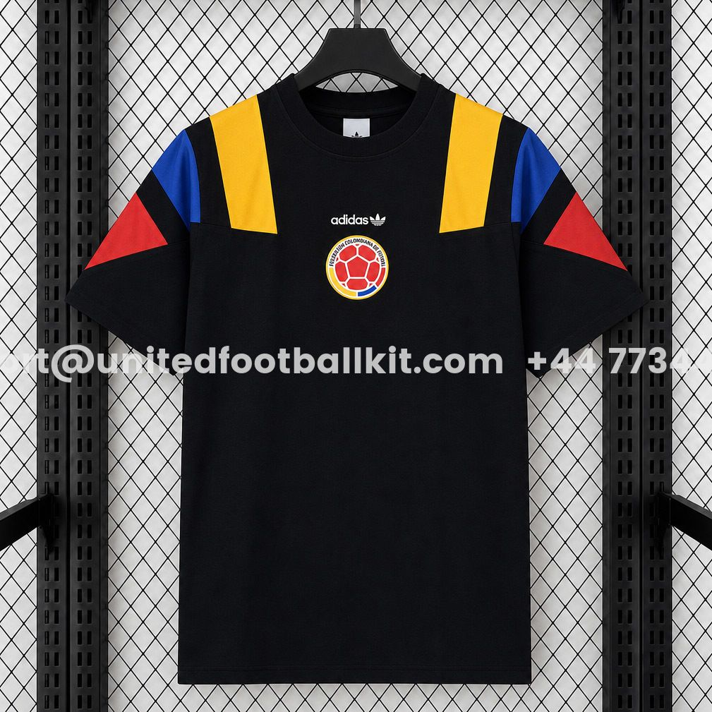Colombia 2026 EQT Cotton Black Special Jersey - Fans Version - UnitedFutballJersey