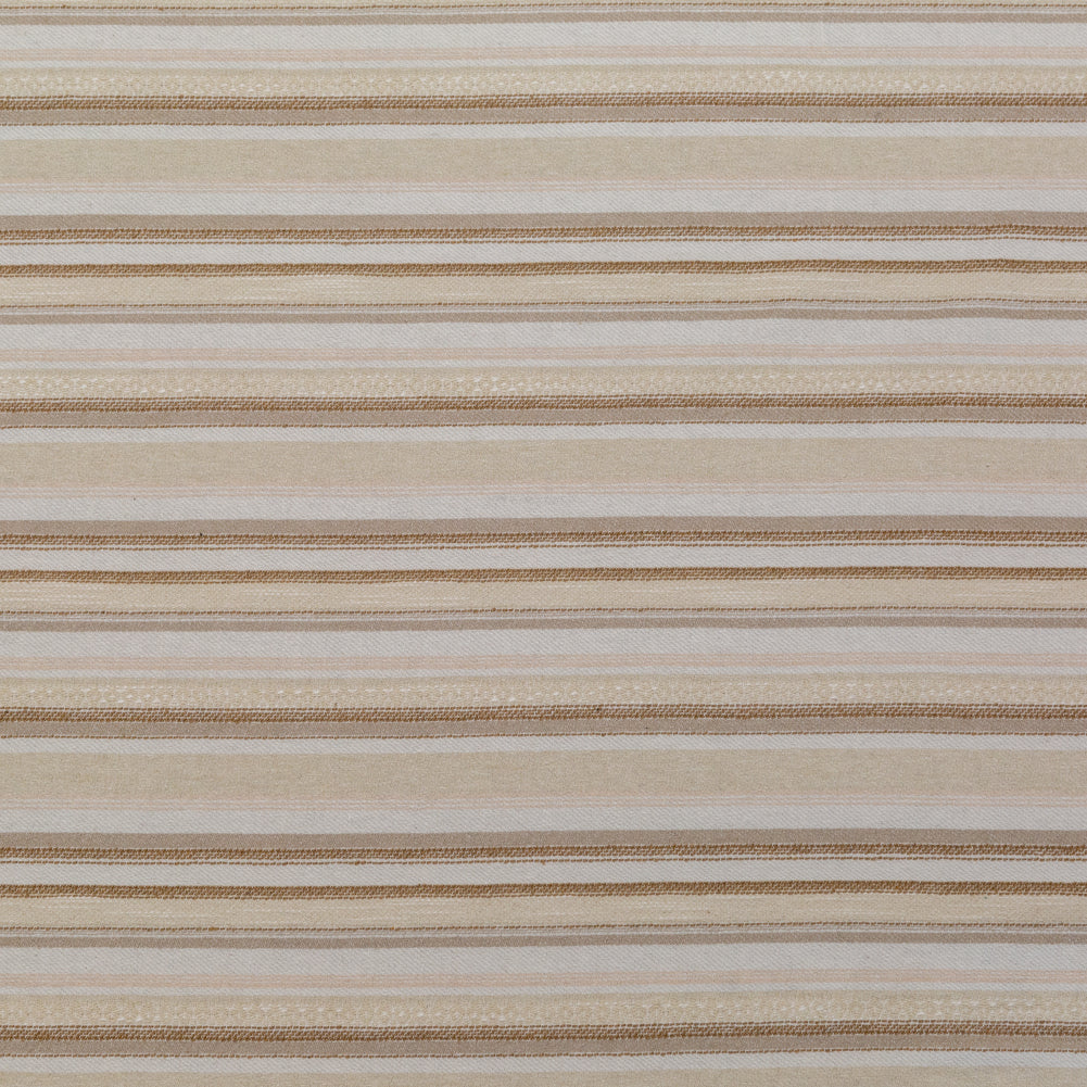 Ivory and Beige Striped Cotton Dobby - Joann Fabrics