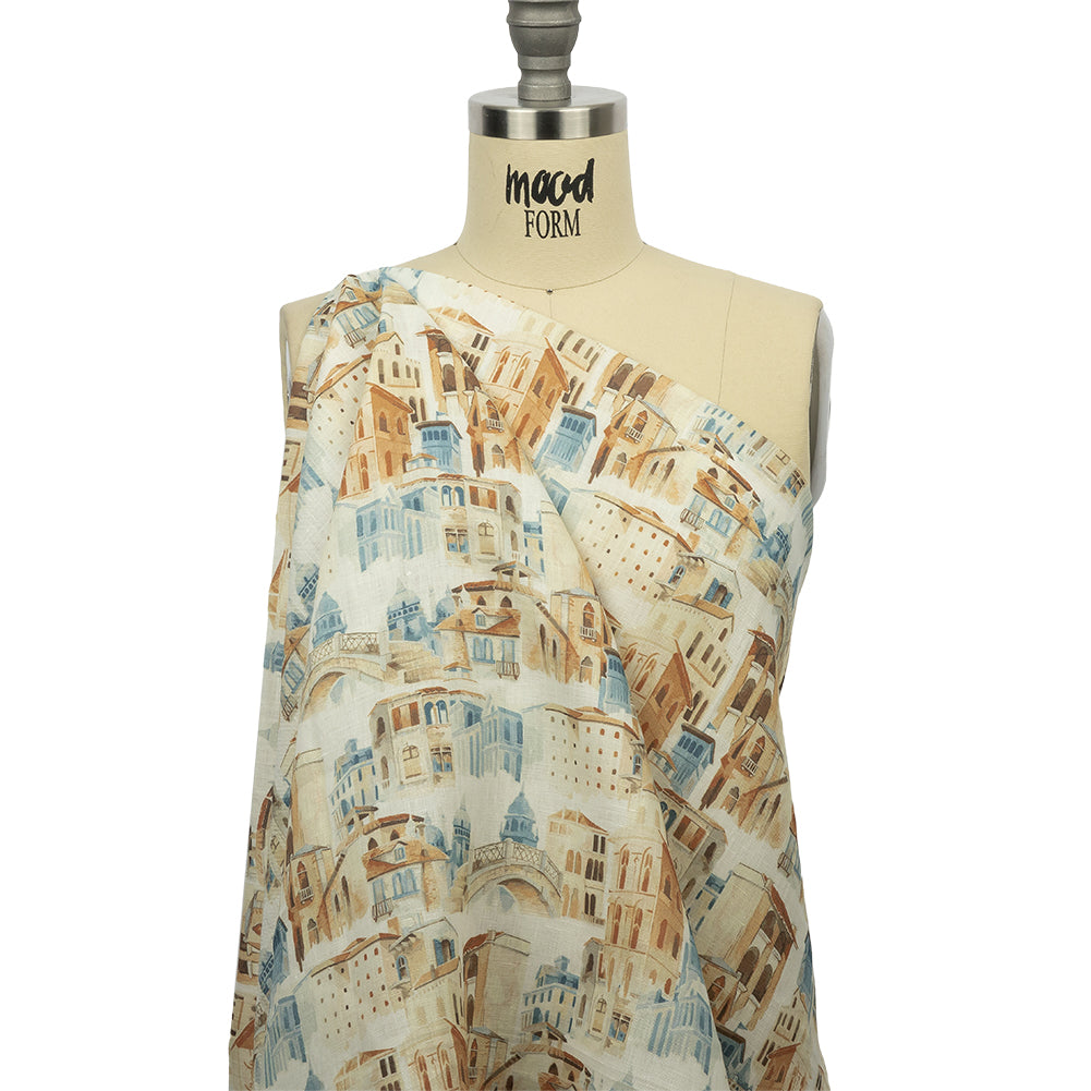 Beige and Blue City Standards Medium Weight Linen Woven - Joann Fabrics