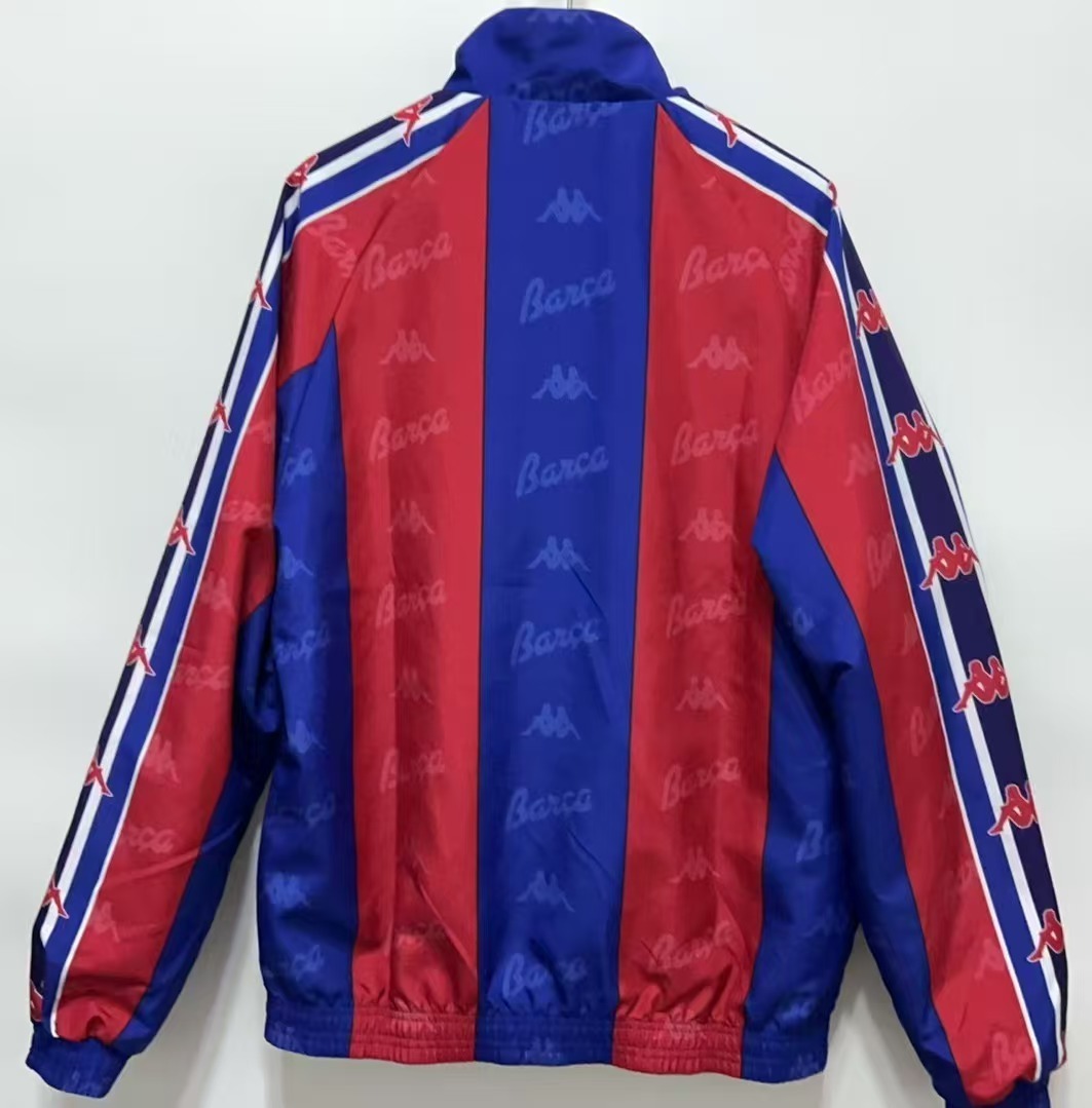1996/1997 Retro Barcelona Reversible Windbreaker Soccer Jersey 1:1 Thai Quality