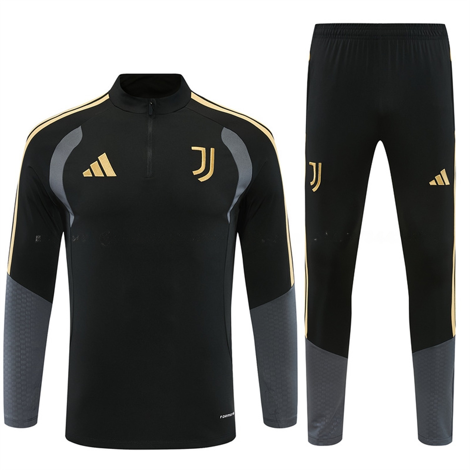 Juventus 26-27 Long Sleeve Training Set - Black Top & Black Pants - UnitedFutballJersey